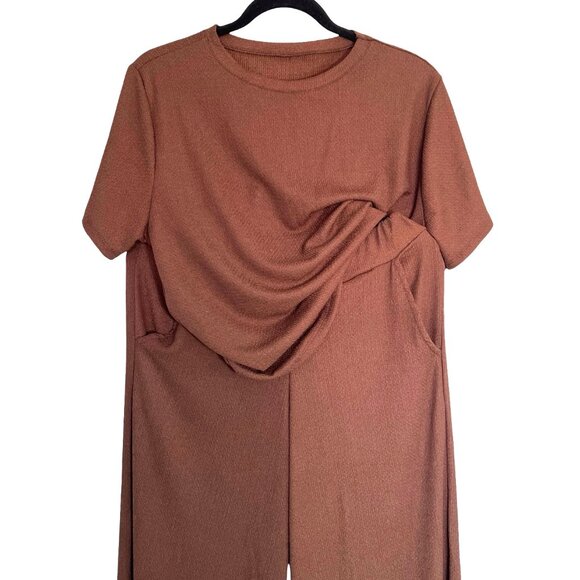 Coord Set Matching Set Brown size  14 Curve from Shein like new - Picture 11 of 12